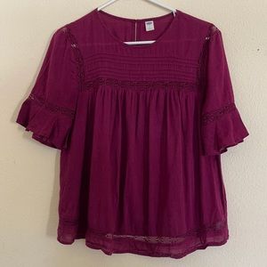 Old Navy Maroon blouse